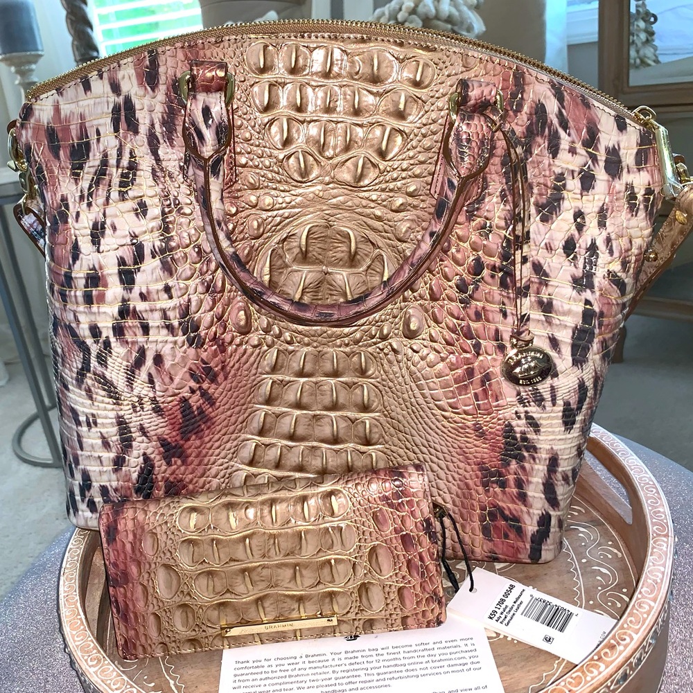 Brahmin Handbag with matching wallet